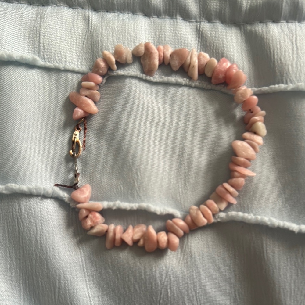 Rhyolite Stone Beaded Bracelet